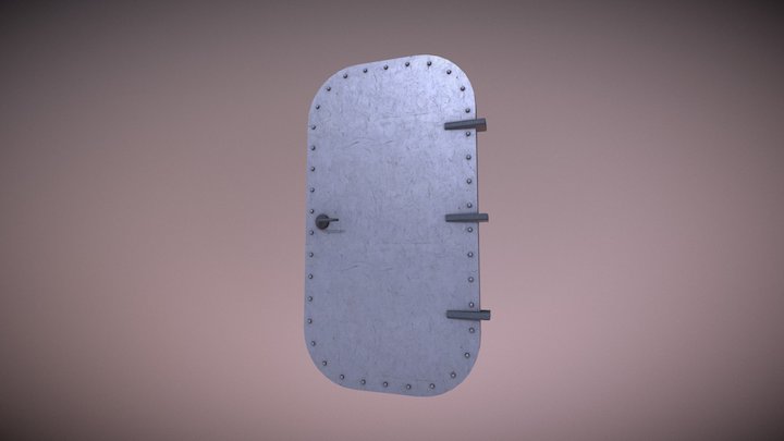 Heavy Metal Door 3D Model