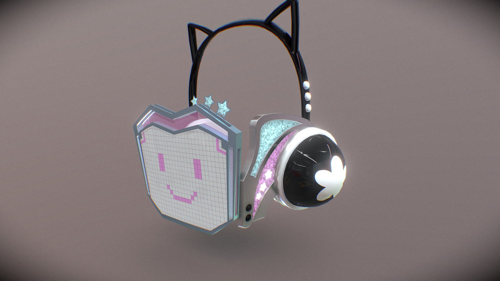 Rina Tennoji Mask/Headset from Love Live - 3D model by