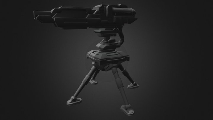 Auto Turret 3D Model