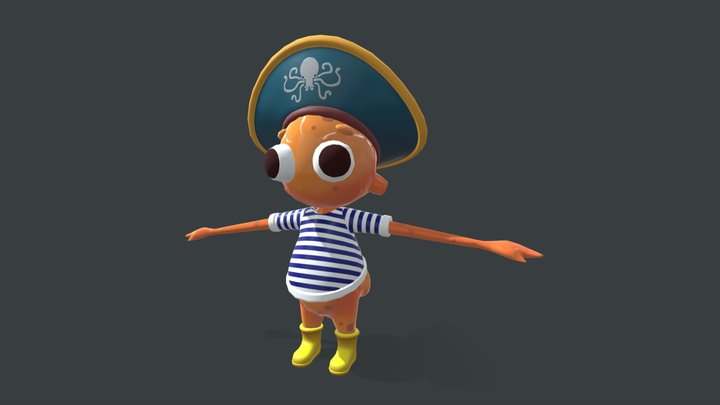 SquidMarine : Blooby 3D Model