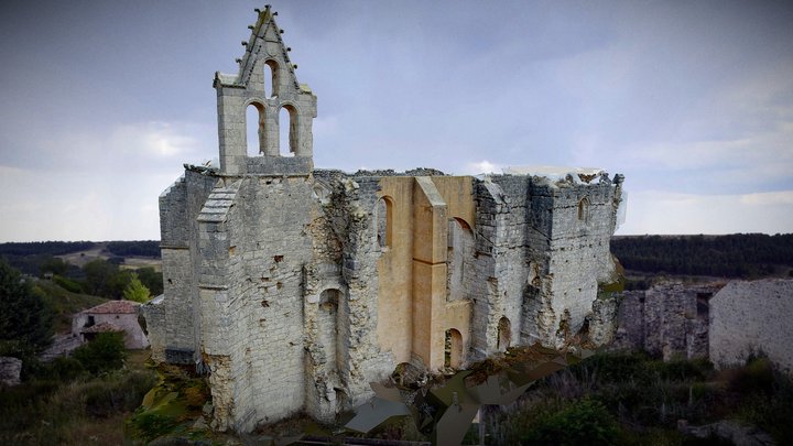 Armedilla church. Monastery ruins 3D Model