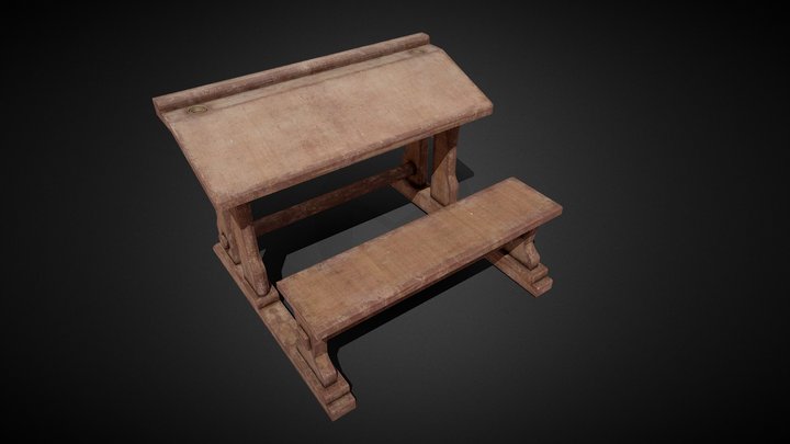 Table Student Magical 3D Model