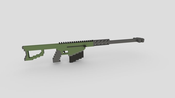 Voxel Barret 3D Model