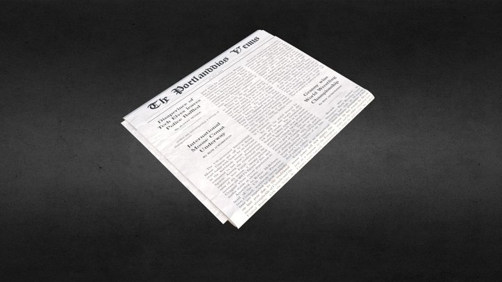 Newspaper 3D Model