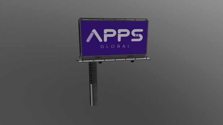 Apps Global Billboard 3D Model