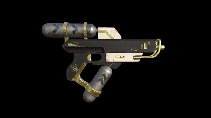 Sci-fi Pistol 3D Model