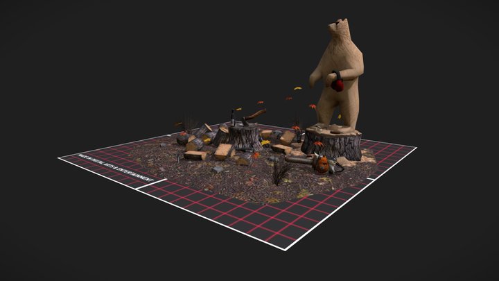 DAE 5 Finished props - Forest Loner 3D Model