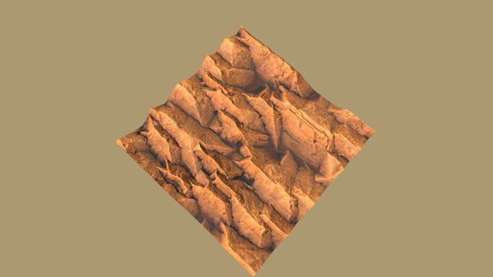 Rock Wall 3D Model