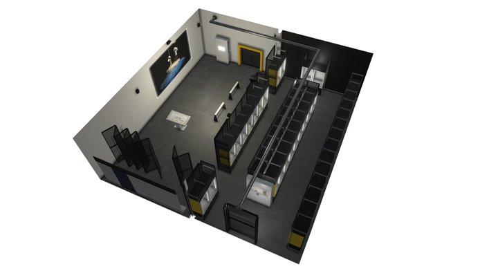 Interactive Showroom 3D Model