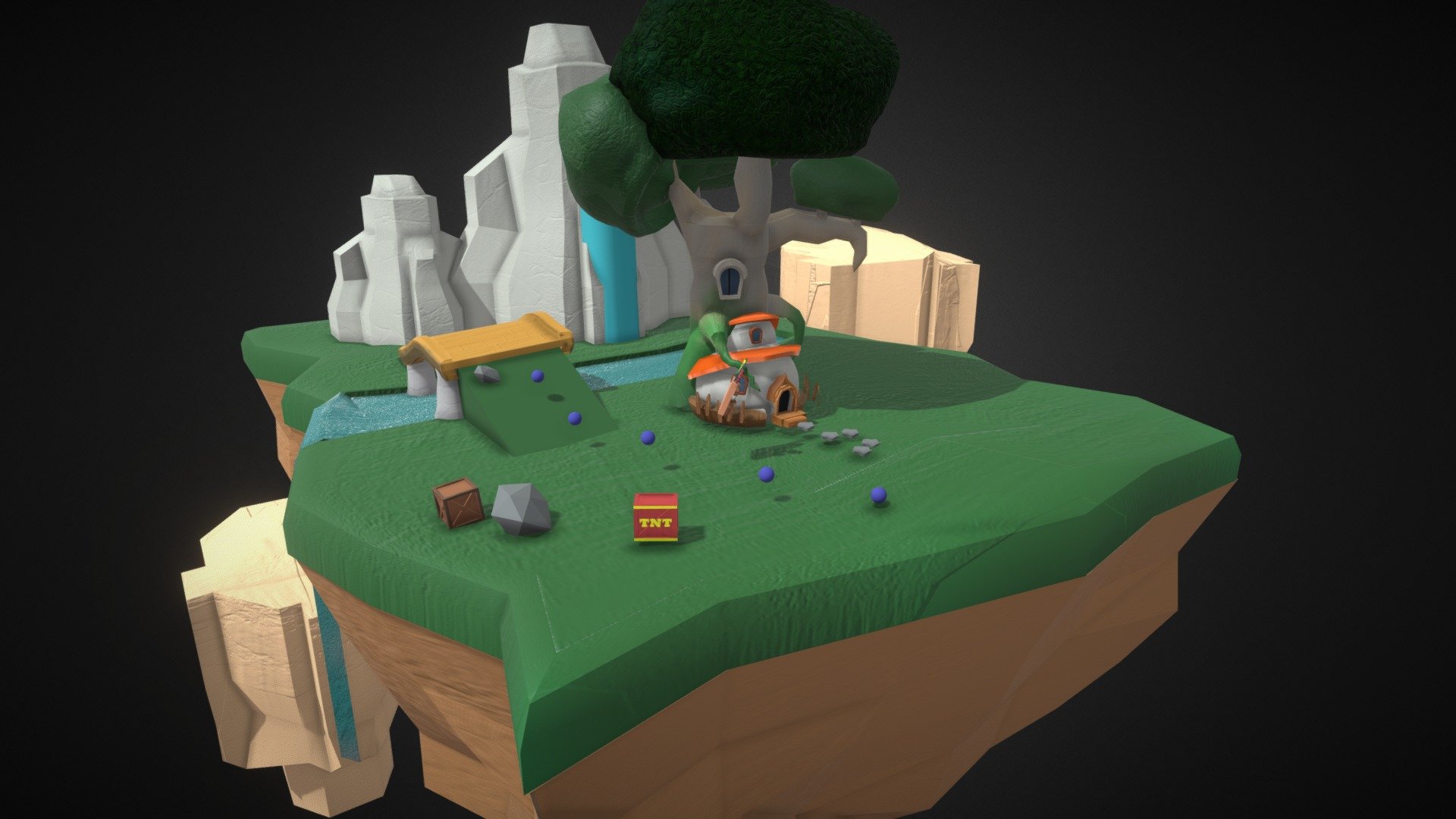 Crash Bandicoot House 3D model by Yary Galindo (Yary_Galindo