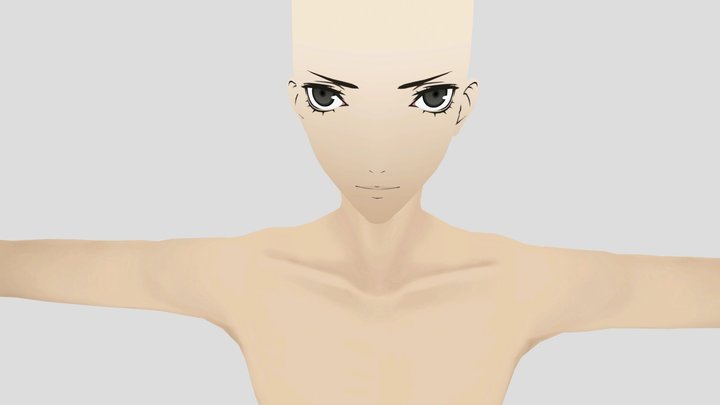 Generic Anime Male 3D Model