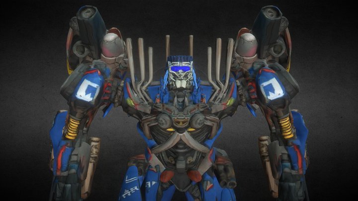 TRANSFORMERS TOPSPIN IN THE NASA SCENE 3D Model