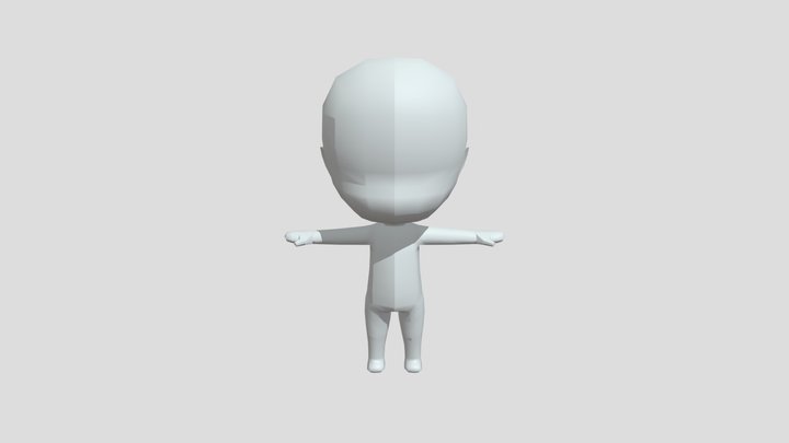 Low Poly Char 3D Model
