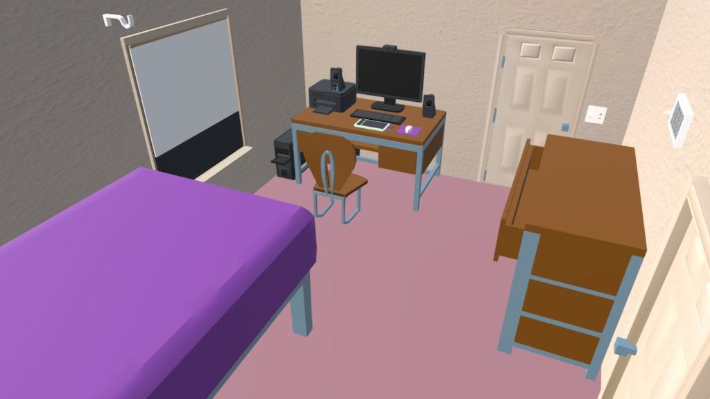 Low Poly Bedroom