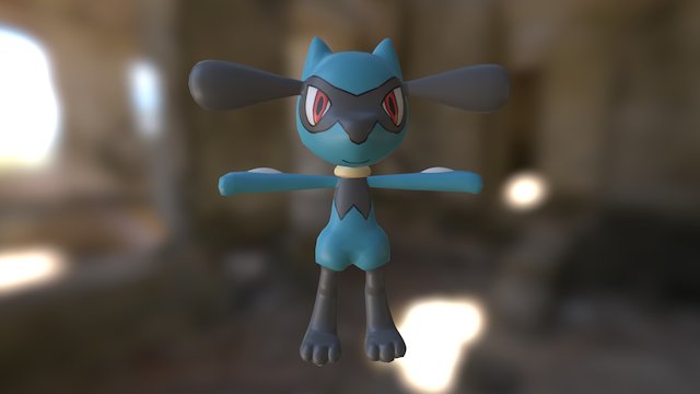 Riolu Pokémon 3D Model