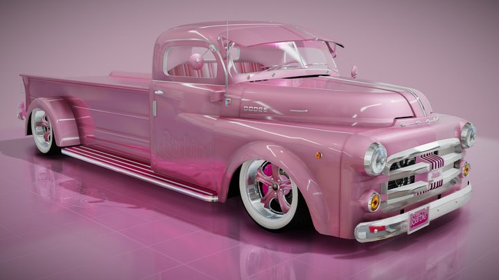 💗Barbie Dodge Pickup Custom LongCar by Alex.Ka. 3D Model