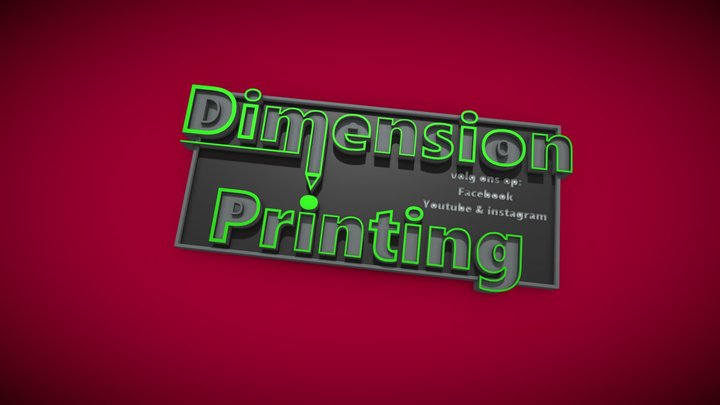 dimension Printing. 3D Model