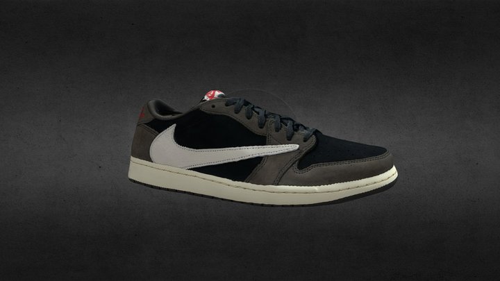 Jordan 1 Retro Low OG SP Travis Scott 3D Model