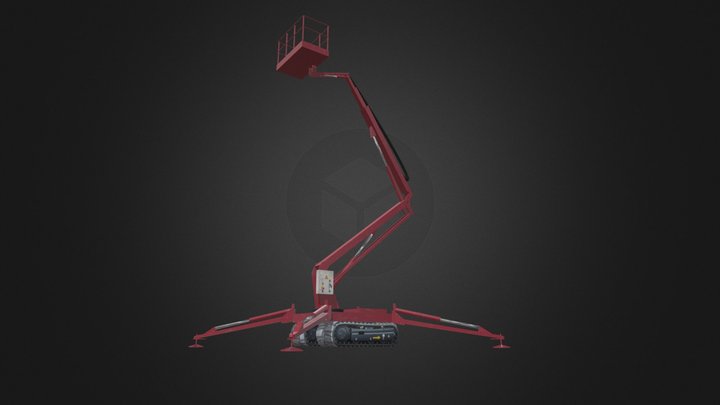 Mini Elevadora_ Orugas 3D Model