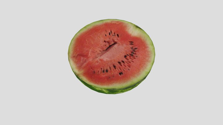 Watermelon fruit 3D Model