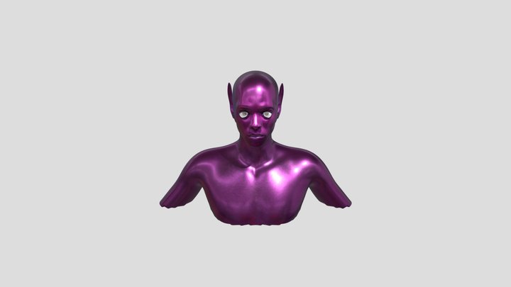 PARASITE BASE CHARACTER Animated Only Top Half2 3D Model