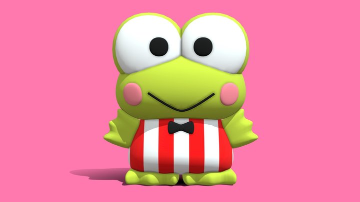 Sanrio Kero Kero Keroppi Frog 3D Model 3D Model