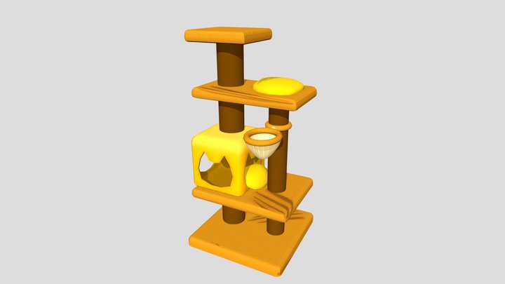 Scratched up Cat tower 3D Model