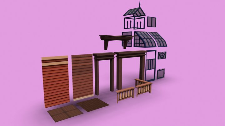 Club House Modular Kit 3D Model