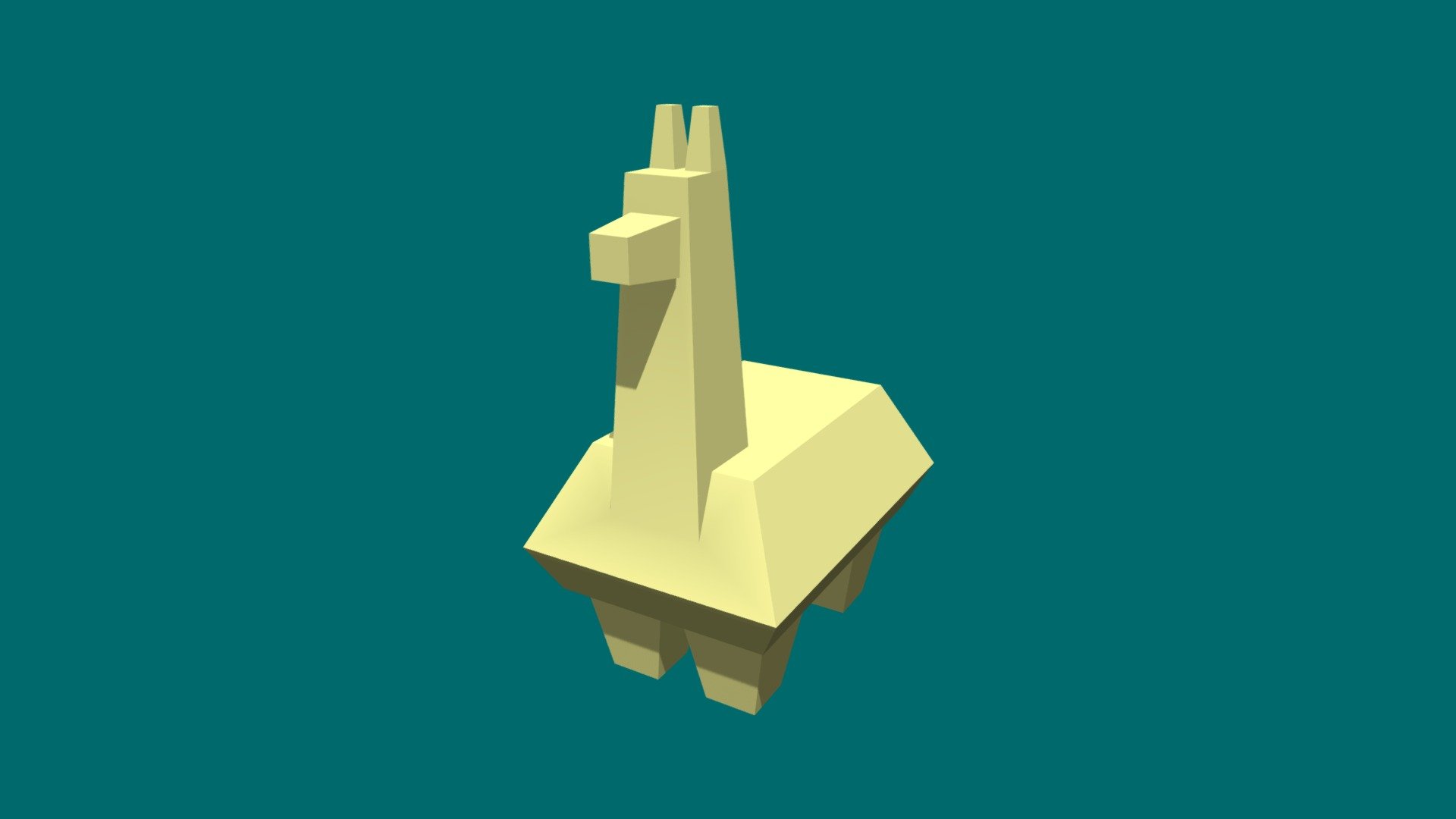 Low Poly Llama - Download Free 3D model by Jadelock [f124c04] - Sketchfab