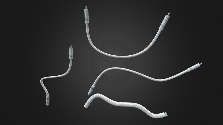 Cables untextured 3D Model