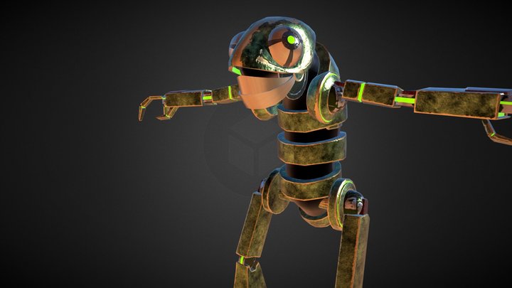 Robotic Chameleon 3D Model