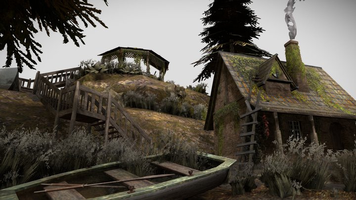 DAE Diorama - Forest Loner 3D Model