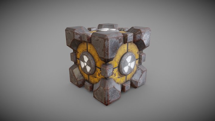 Fallout: Portal Cube 3D Model
