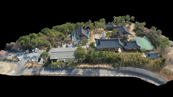 부산 용당 문수사 3D 맵핑 3D Model