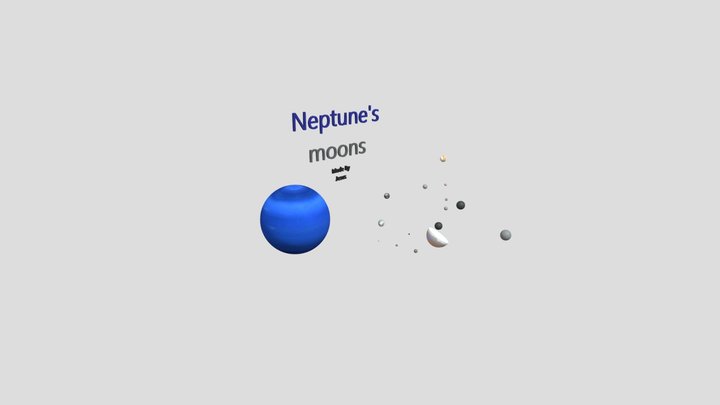 Neptune moons 3D Model