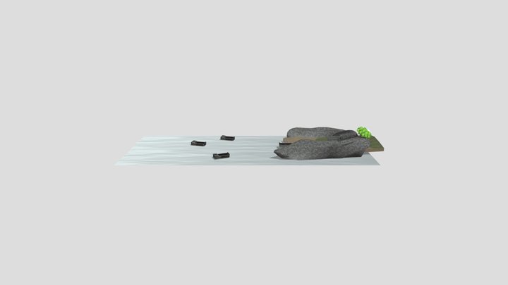 D-Day Map 3D Model
