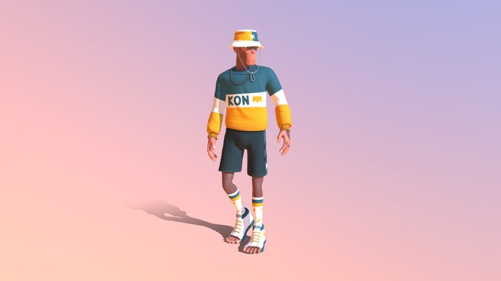Monkey Character 3D Model
