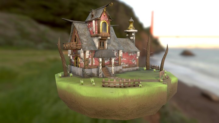 Fantasy House 3D Model