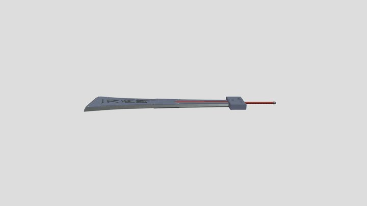 Hardedge sword - Final fantasy 3D Model