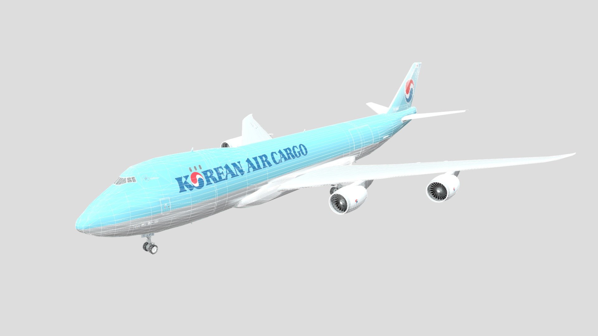 Korean Air Cargo Boeing 747-8F - Download Free 3D model by SPACE