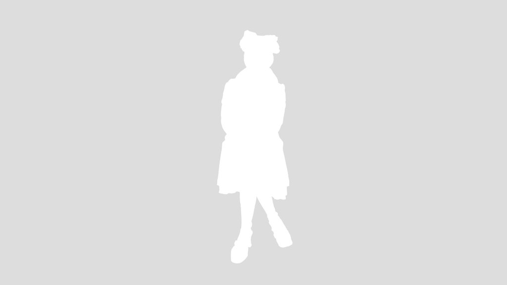 Sitting Kawaii Girl