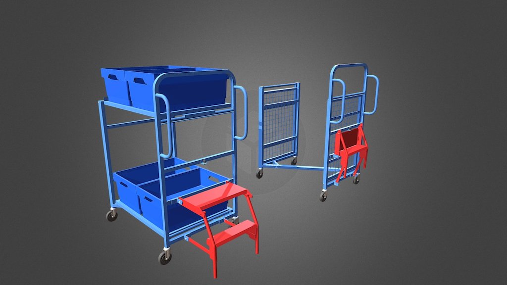 Nesting Pick Trolley SF - 3D model by Norseman Direct Ltd ...