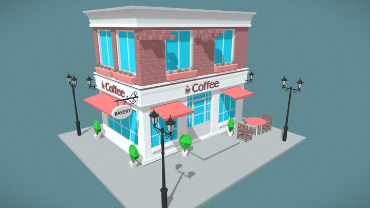 Coffee shop 3D Model