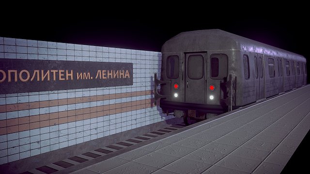 Subway train 3D Model