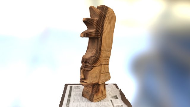 Wooden Head 3D Model