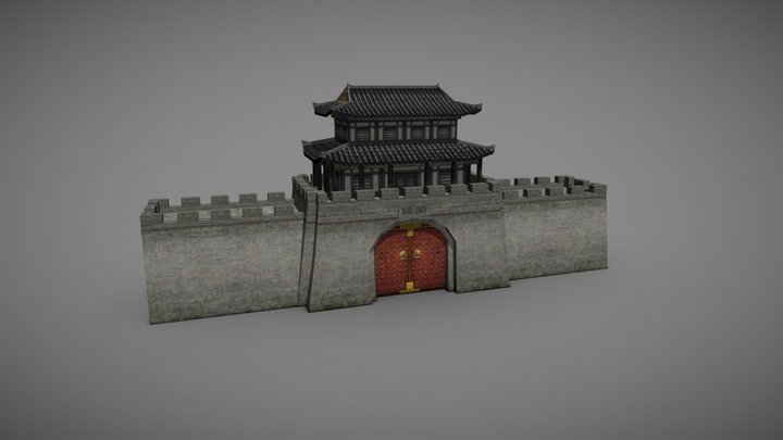 Three Kingdoms castle2 3D Model