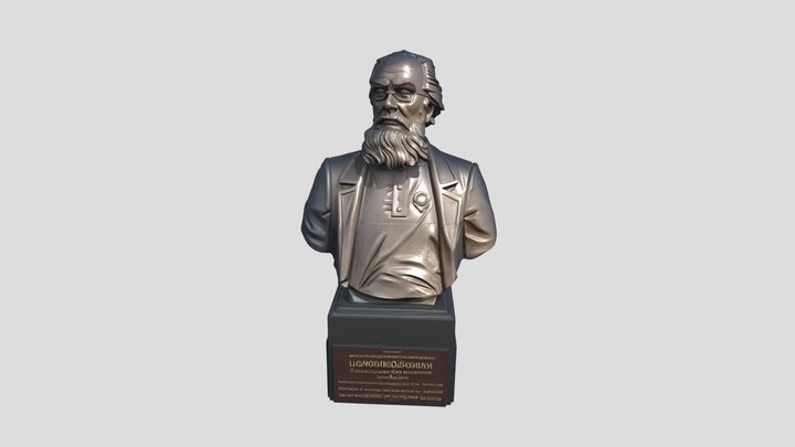 Памятник Константин Эдуардович Циолковский 3D Model