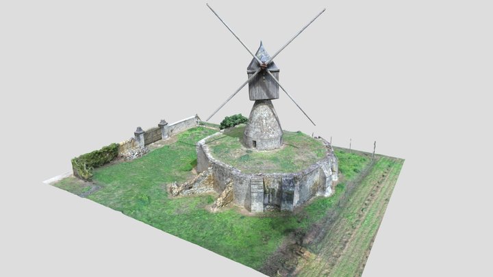Moulin de Montsoreau (49) - France 3D Model