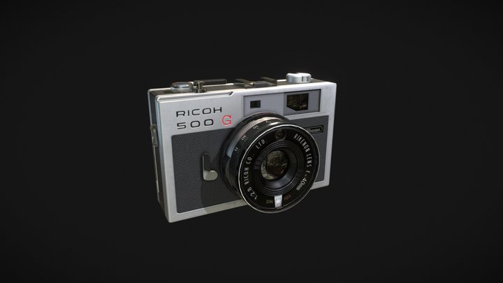 Ricoh 500G Film Camera 3D Model