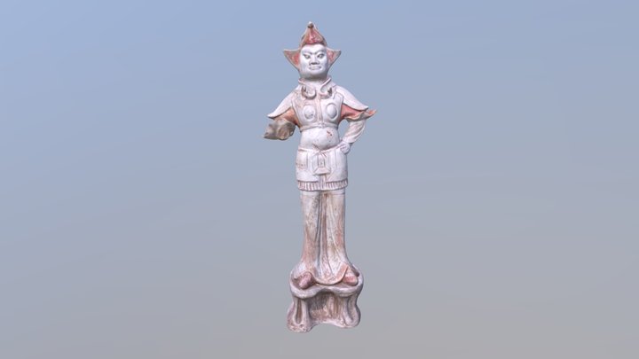 彩绘武士俑 3D Model